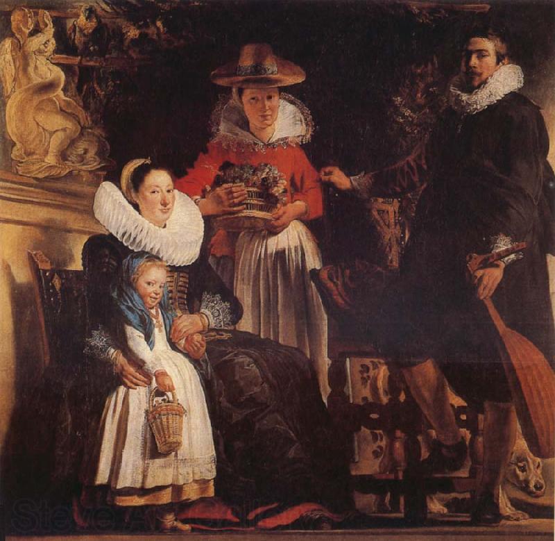 Jacob Jordaens The Family of the Artist France oil painting art